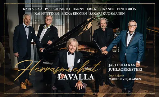 Herrasmiehet Lavalla – Pasi Kaunisto, Kai Hyttinen, Danny, Eino Grön ja Eikka Eronen – Promenadisali, Pori