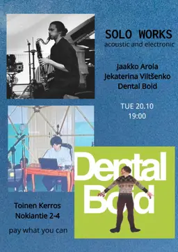 / Solo works: acoustic and electronic – Äänen Lumo / Toinen Kerros, Helsinki