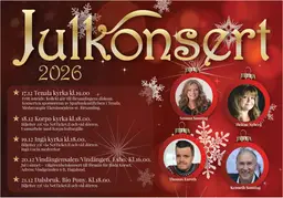Julkonsert 2026 – Korpo kyrka, Korpo