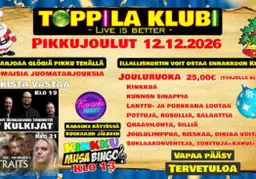 Klubin pikkujoulut 2026 – Toppila Klubi, Oulu