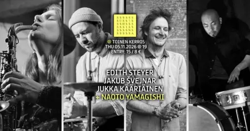 / Naoto Yamagishi + Edith Steyer, Jakub Švejnar & Jukka Kääriäinen – Äänen Lumo / Toinen Kerros, Helsinki