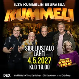 Ilta Kummelin kanssa – Sibeliustalo / Finlandia-klubi, Lahti