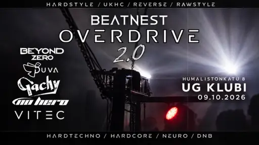 BeatNestin OVERDRIVE /UG – Fuusio Turku, Nirvana / Livesali, Turku