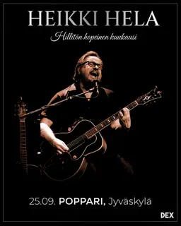 Heikki Hela – Hillitön hopeinen kuukausi – Ravintola Poppari, Jyväskylä