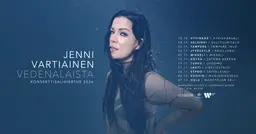 Jenni Vartiainen: Vedenalaista-konserttisalikiertue 2026 / myynnissä myös show&dinner -liput – Konserttitalo Mikaeli, Mikkeli