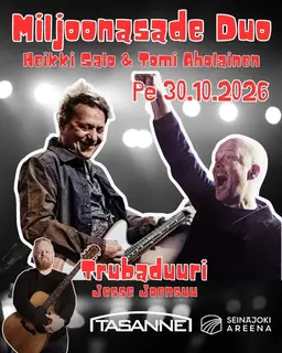 Klubi-ilta: Miljoonasade DUO – Seinäjoki Areena Oy, Seinäjoki