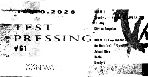 Test Pressing # 61: Speedy J – HYBRID DJ/LIVE (NL), Om Unit (UK) – Ääniwalli, Helsinki
