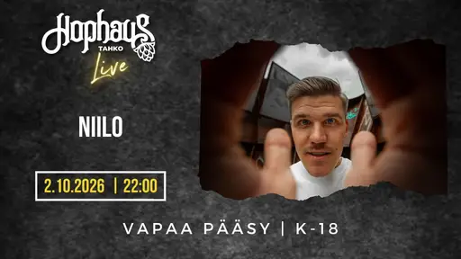 Hophaus Live: Niilo – Hophaus Tahko, Kuopio