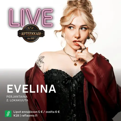 Apteekkari Live: Evelina 2.10. – Apteekkari Kuopio, Kuopio