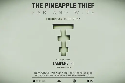 The Pineapple Thief (UK) - Far and Wide European Tour 2027 – Tavara-asema, Tampere