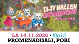 Ti-Ti Nallen Rytmiretki -konsertti – Promenadisali, Pori