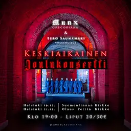 Keskiaikainen Joulukonsertti - Olaus Petrin Kirkko 21.12. – Olaus Petrin kirkko, Helsinki