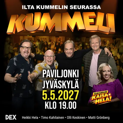 Ilta Kummelin kanssa K18 – Paviljonki Jyväskylä, Jyväskylä