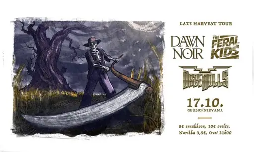Daze Dolls, Dawn Noir & The Feral Kids / Nirvana – Fuusio Turku, Nirvana / Livesali, Turku