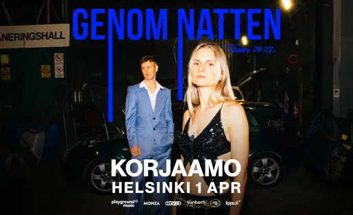 Genom Natten (SE) – Korjaamo, Helsinki
