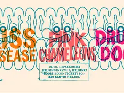 Kiss Disease + Pink Chameleons + Drug Dog – Lepakkomies, Helsinki