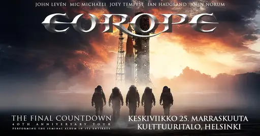 Europe – The Final Countdown 40th Anniversary Tour (SOLD OUT!) – Kulttuuritalo, Helsinki