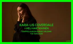 Kara-Lis Coverdale (CA), Heli Hartikainen – Temppeliaukion kirkko, Helsinki