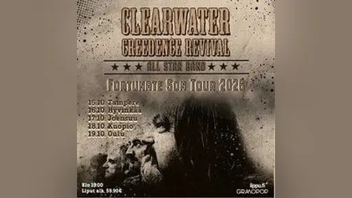 Clearwater Creedence Revival - Fortunate Son Tour 2026 (Madetojan sali) – Oulun Musiikkikeskus, Oulu