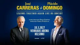 Carreras & Domingo – Legends Together Again Live in Concert – Veikkaus Areena, Helsinki