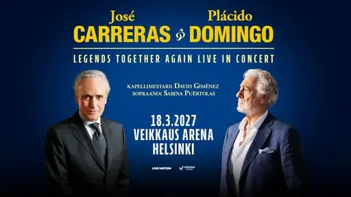 Carreras & Domingo – Legends Together Again Live in Concert – Veikkaus Areena, Helsinki