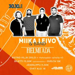 Miika Leivo & band + Helmi Ada – Bistro Vilja, Tampere