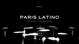 Paris Latino – Ääniwalli, Helsinki