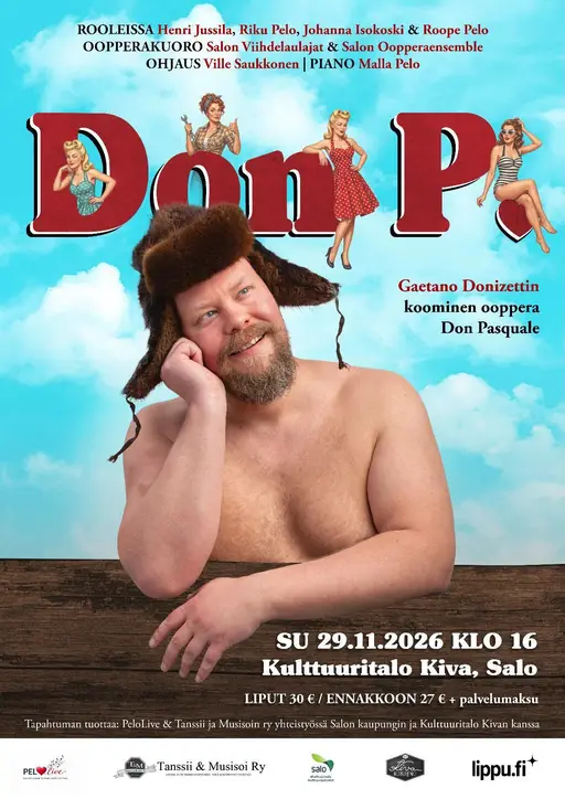 Don P. – Donizettin koominen ooppera – Kulttuuritalo Kiva, Salo