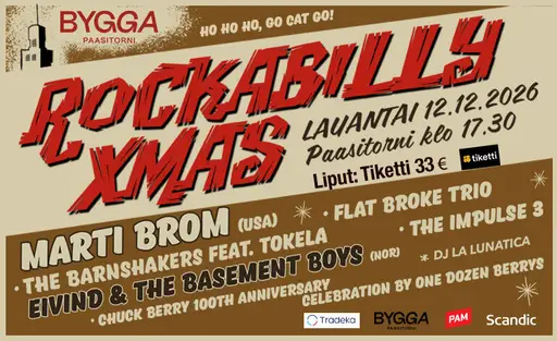 Rockabilly Xmas 2026 – Paasitorni, Helsinki