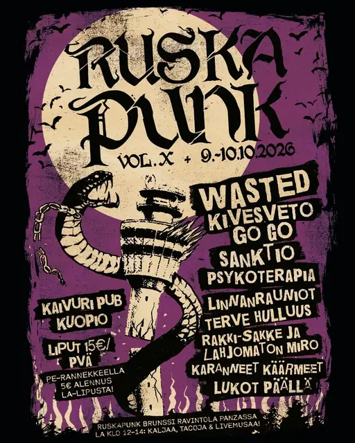 RUSKAPUNK vol X – Kaivuri Pub, Kuopio