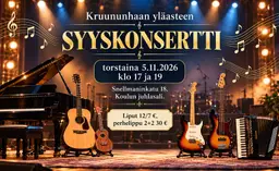 Kruunuhaan yläasteen syyskonsertti 2026 – Kruununhaan yläaste, Helsinki