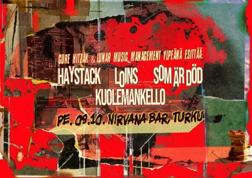 Haystack (Swe), Loins, Som Är Död, Kuolemankello /Nirvana – Fuusio Turku, Nirvana / Livesali, Turku