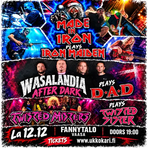 Hard Rock Christmas Tribute Night – Saaristoravintola Ukkokari, Vaasa