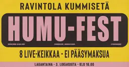 Humu-klubi #108 – Humu-Fest Ravintola Kummisedässä – Ravintola Kummisetä, Kuopio