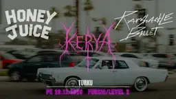 Ramshackle Ballet, Kerya, Honey Juice /Level2 – Fuusio Turku, Nirvana / Livesali, Turku
