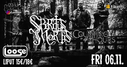 SF Perkele Presents: SPIRITUS MORTIS + COUNTING HOURS – Bar Loose, Helsinki