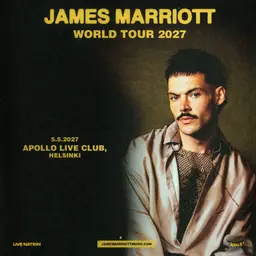 James Marriott – World Tour 2027 – Apollo Live Club, Helsinki