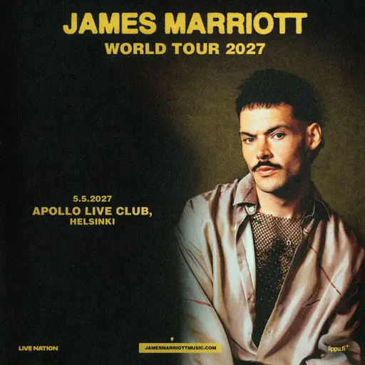 James Marriott – World Tour 2027 – Apollo Live Club, Helsinki