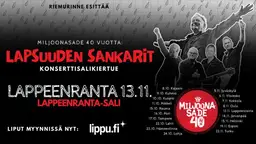 Miljoonasade 40 vuotta: Lapsuuden sankarit -juhlakiertue – Lappeenranta-sali, Lappeenranta