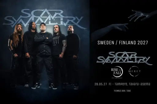 Scar Symmetry (SWE) + supports: Rise To Fall (ESP), Meret – Tavara-asema, Tampere