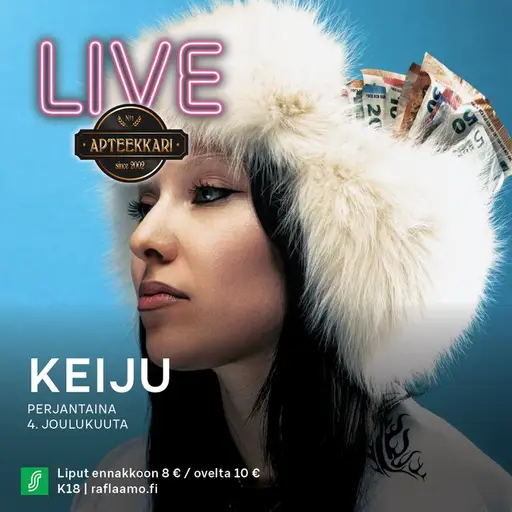 Apteekkari Live: Keiju 4.12. – Apteekkari Kuopio, Kuopio