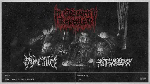 In Obscurity Revealed (MEX), Promethium, Anthropologist – Bar Loose, Helsinki