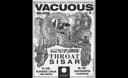 Alkuillan Konsertti: Vacuous (UK) + Dome Runner + Throat + Sisar – Kuudes Linja Helsinki, Helsinki