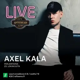 Apteekkari Live: Axel Kala 23.10. – Apteekkari Kuopio, Kuopio