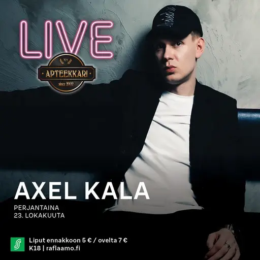 Apteekkari Live: Axel Kala 23.10. – Apteekkari Kuopio, Kuopio