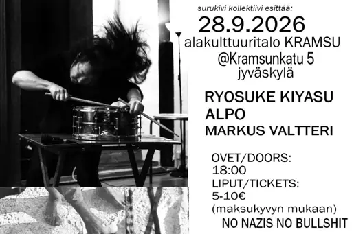 Ryosuke Kiyasu, Alpo, Markus Valtteri – Alakulttuuritalo Kramsu, Jyväskylä