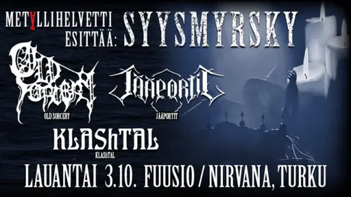 Old Sorcery, Jääportit, KLAShTAL / Nirvana – Fuusio Turku, Nirvana / Livesali, Turku