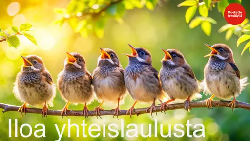 Iloa yhteislaulusta Munkkiniemen palvelukeskuksessa – Munkkiniemen palvelutalo, Helsinki