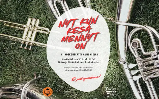 Nyt kun kesä mennyt on – Viihdekonsertti Muhoksella – Koivu ja Tähti -kulttuurikeskus, Muhos