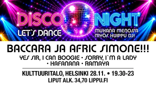 Disco Night – Kulttuuritalo, Helsinki